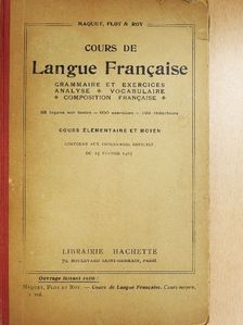 Ch. Maquet - Cours de Langue Francaise [antikvár]