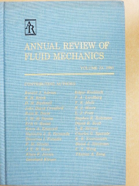 Annual Review of Fluid Mechanics 1991 [antikvár]
