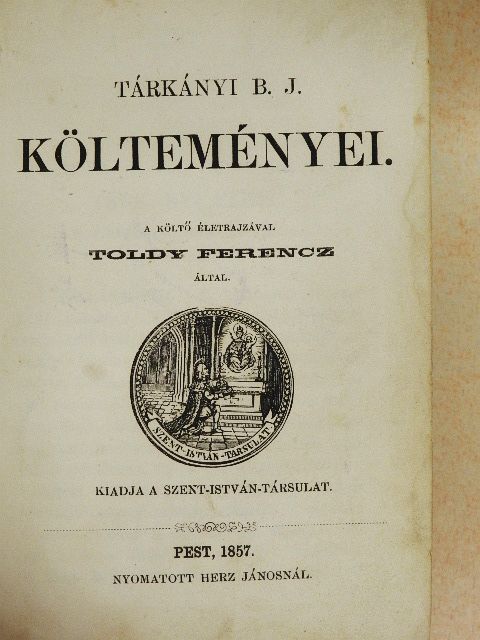 Tárkányi Béla József - Tárkányi B. J. költeményei [antikvár]