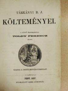 Tárkányi Béla József - Tárkányi B. J. költeményei [antikvár]