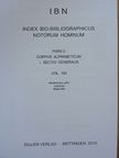 IBN - Index bio-bibliographicus notorum hominum Pars C, Vol. 161. [antikvár]