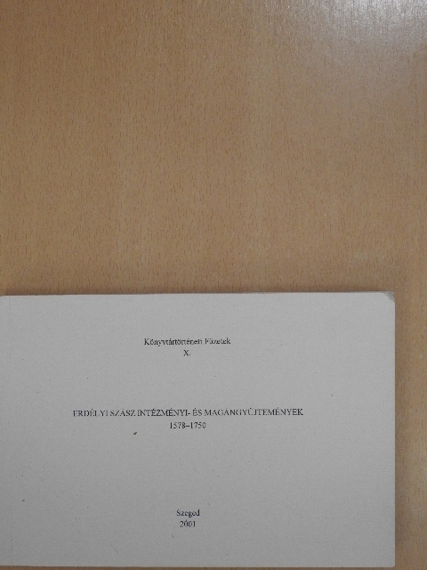 Erdélyi szász intézményi- és magángyűjtemények [antikvár]