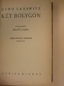 Kurd Lasswitz - Két bolygón [antikvár]