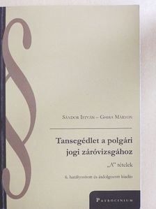 Ghira Márton - Tansegédlet a polgári jogi záróvizsgához I. [antikvár]