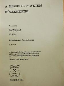 Bohus G. - A Miskolci Egyetem közleményei 50/1. [antikvár]