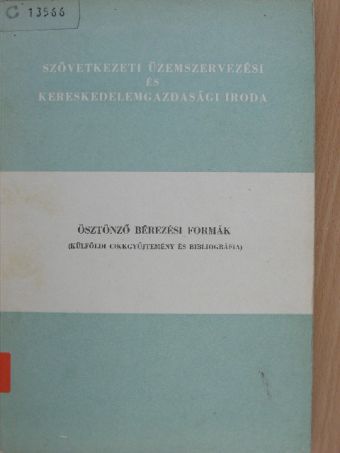 A. Vinokur - Ösztönző bérezési formák [antikvár]