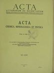 Bugyi Balázs - Acta litterarum ac scientiarum regiae Univeritatis Hungaricae Francisco-Iosephinae VI./1. [antikvár]