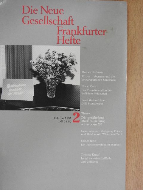 Herbert Brücker - Die Neue Gesellschaft/Frankfurter Hefte 2/1991 [antikvár]