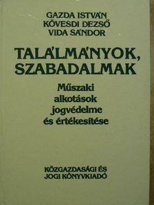 Dr. Vida Sándor - Találmányok, szabadalmak [antikvár]
