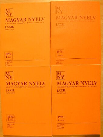 Antal László - Magyar Nyelv 1976/1-4. [antikvár]