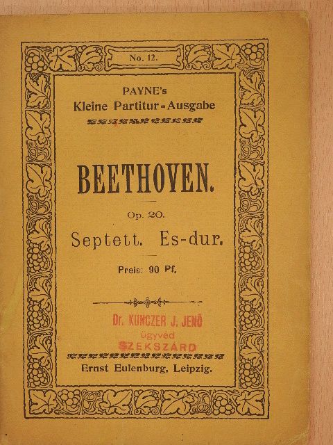 L. van Beethoven - Septett [antikvár]