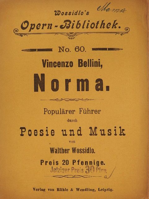 Vincenzo Bellini - Norma (gótbetűs) [antikvár]