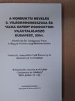 A konduktív nevelés 5. világkongresszusa és "Alma Mater" konduktori világtalálkozó  [antikvár]