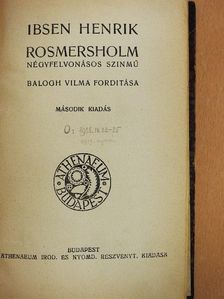 Bernhard Shaw - Rosmersholm/A trónelkövetők/A sors embere [antikvár]