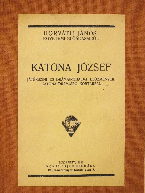 Horváth János - Katona József [antikvár]