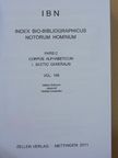 IBN - Index bio-bibliographicus notorum hominum Pars C, Vol. 168 [antikvár]