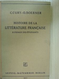 Camille Cury - Histoire de la littérature francaise [antikvár]