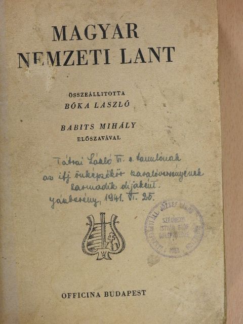 Ady Endre - Magyar nemzeti lant [antikvár]