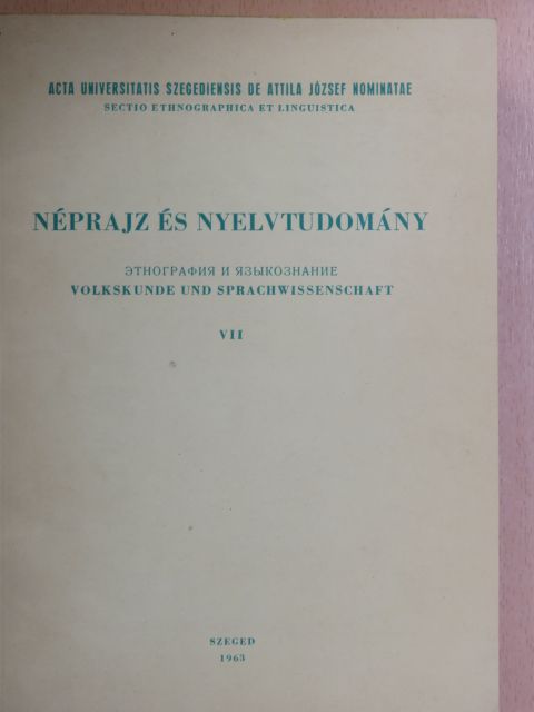 Björn Collinder - Néprajz és nyelvtudomány VII-X. [antikvár]