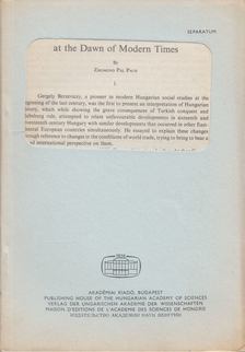 PACH ZSIGMOND PÁL - East Central Europe and World Trade at the Dawn of Modern Times [antikvár]