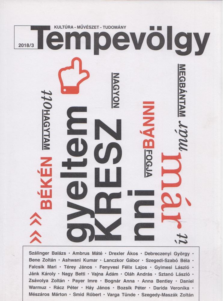 Tóbiás Krisztián - Tempevölgy 2018/3 X. évfolyam [antikvár]