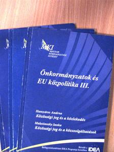 Hanzséros Andrea - Önkormányzatok és EU közpolitika I-III. [antikvár]