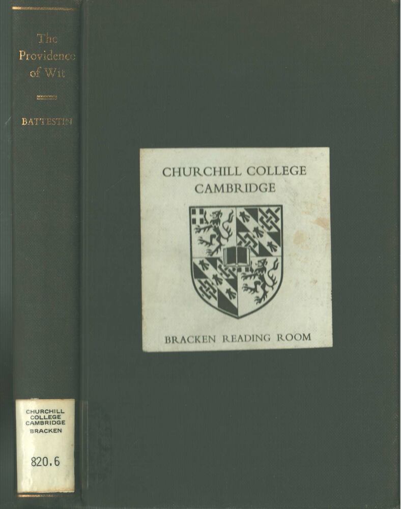 Martin C. Battestin - The Providence of Wit [antikvár]