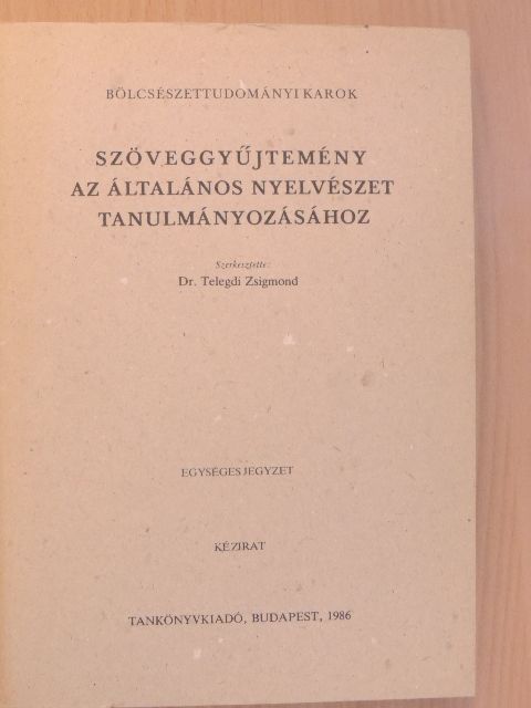 A. Meillet - Szöveggyűjtemény az általános nyelvészet tanulmányozásához [antikvár]