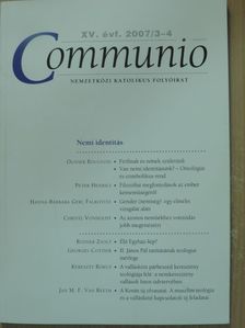 Christl Vonholdt - Communio 2007/3-4. [antikvár]