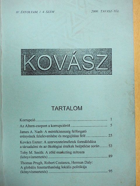 James A. Nash - Kovász 2000. Tavasz-Tél [antikvár]