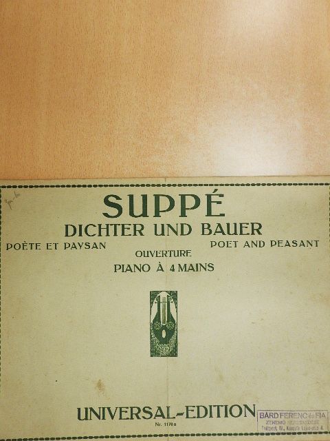 Franz von Suppé - Sechs Berühmte Ouvertüren [antikvár]