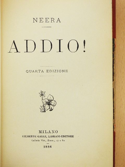 Anna Radius Zuccari - Addio! [antikvár]