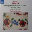 RÓZSA MIKLÓS - STRING QUARTETS NOS.1 AND 2 - STRING TRIO CD TIPPETT QUARTET
