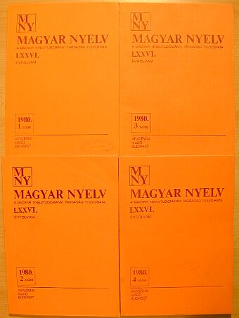 Kálmán Béla - Magyar Nyelv 1980. január-december [antikvár]