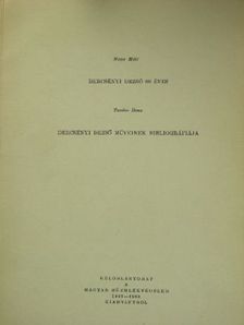 Major Máté - Dercsényi Dezső 60 éves/Dercsényi Dezső műveinek bibliográfiája [antikvár]