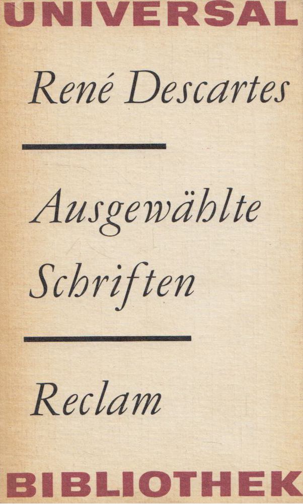 René Descartes - Ausgewählte Schriften [antikvár]