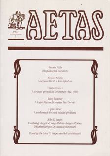 Deák Ágnes - Aetas 1997/1. [antikvár]