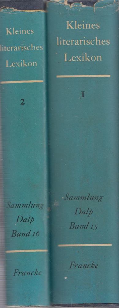 Wolfgang Kayser (szerk.), Horst Rüdiger (szerk.) - Kleines literarisches Lexikon I-II. [antikvár]