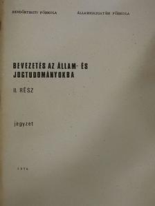 Dr. Ács Nándor - Bevezetés az állam- és jogtudományokba II. [antikvár]