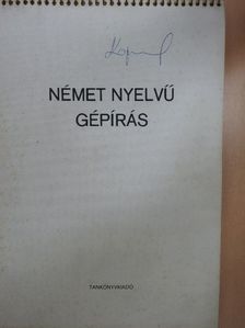 Dr. Budai László - Német nyelvű gépírás [antikvár]