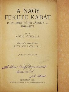Kinzig József - A nagy fekete kabát [antikvár]