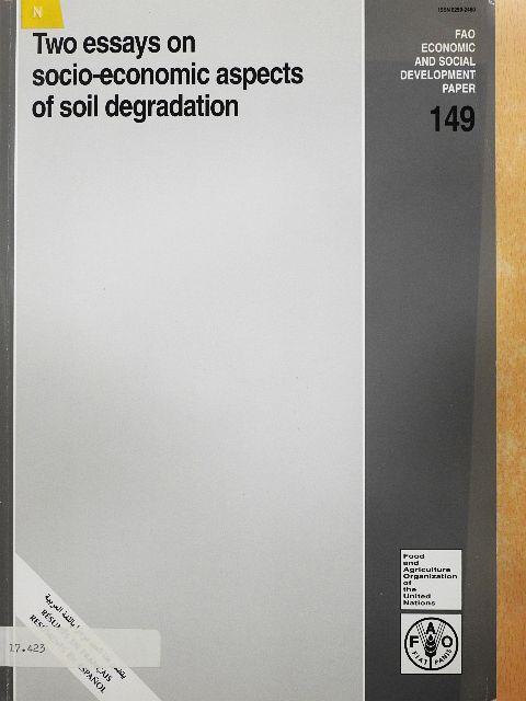 Dan Osgood - Two essays on socio-economic aspects of soil degradation [antikvár]