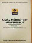A MÁV módosított menetrendje [antikvár]