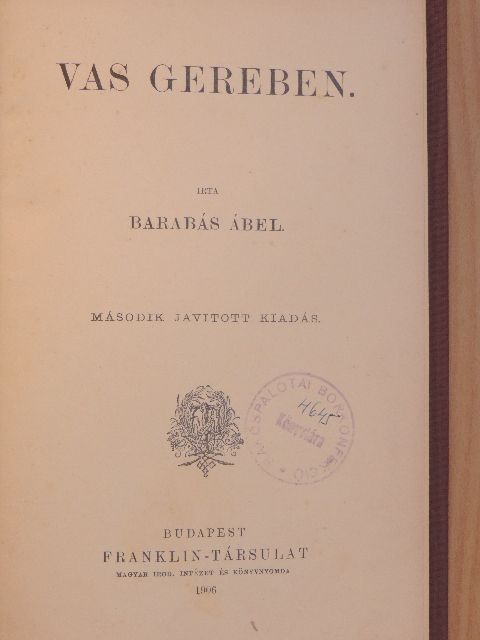 Barabás Ábel - Vas Gereben [antikvár]