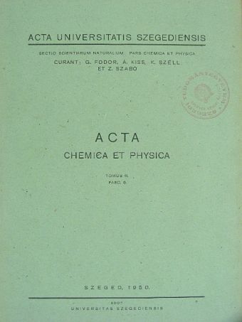 Acta Universitatis Szegediensis II./6 [antikvár]