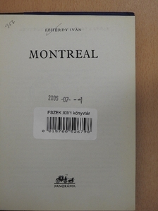 Fehérdy Iván - Montreal [antikvár]