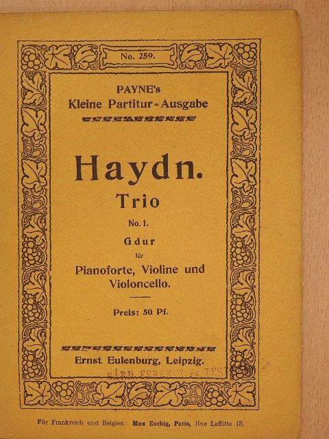Haydn - Trio No. 1 [antikvár]