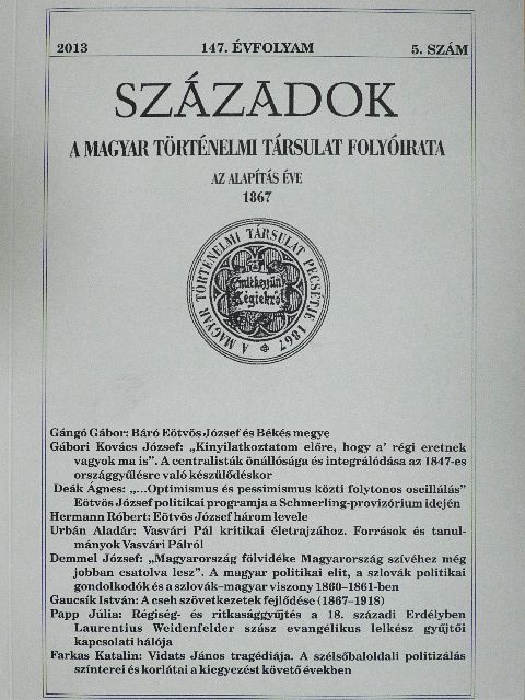 Deák Ágnes - Századok 2013/5. [antikvár]