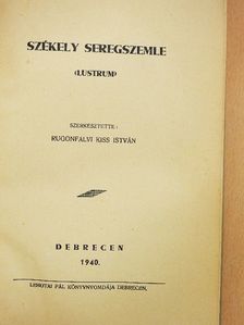 R. Kiss István - Székely seregszemle [antikvár]