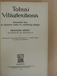 Tolnai Világlexikona IV. (töredék) [antikvár]